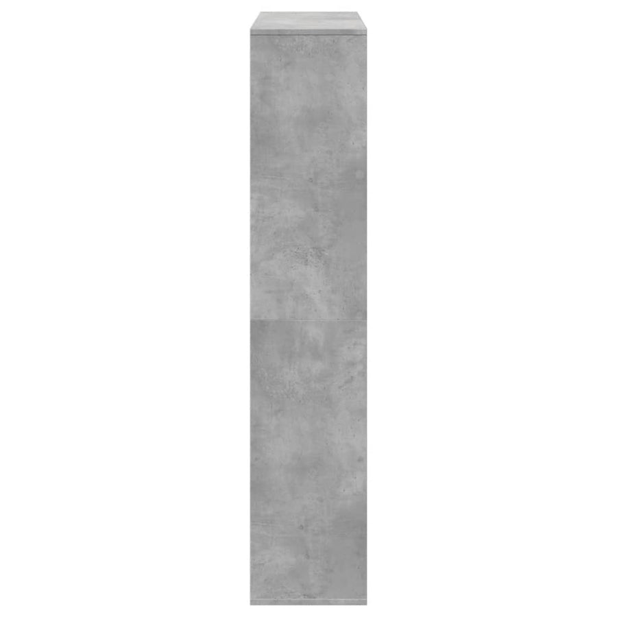 Boekenkast 102x29x143 cm bewerkt hout betongrijs