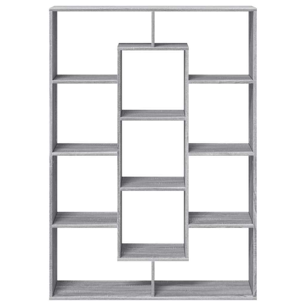 Boekenkast 102x29x143 cm bewerkt hout grijs sonoma eikenkleurig