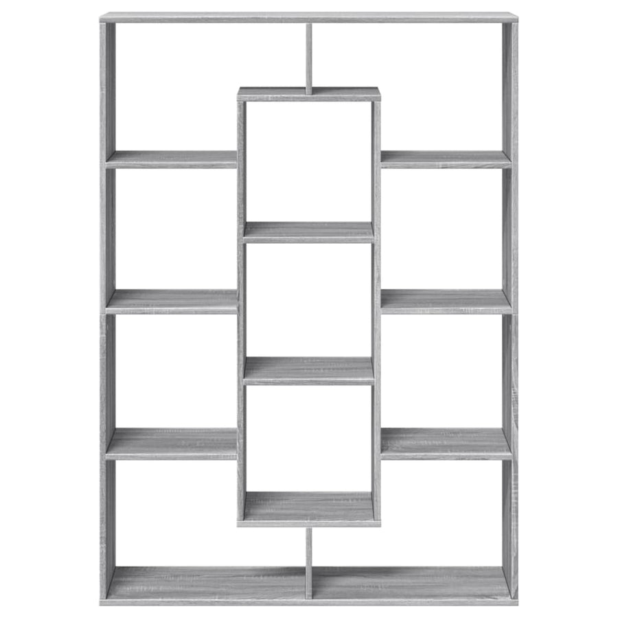 Boekenkast 102x29x143 cm bewerkt hout grijs sonoma eikenkleurig