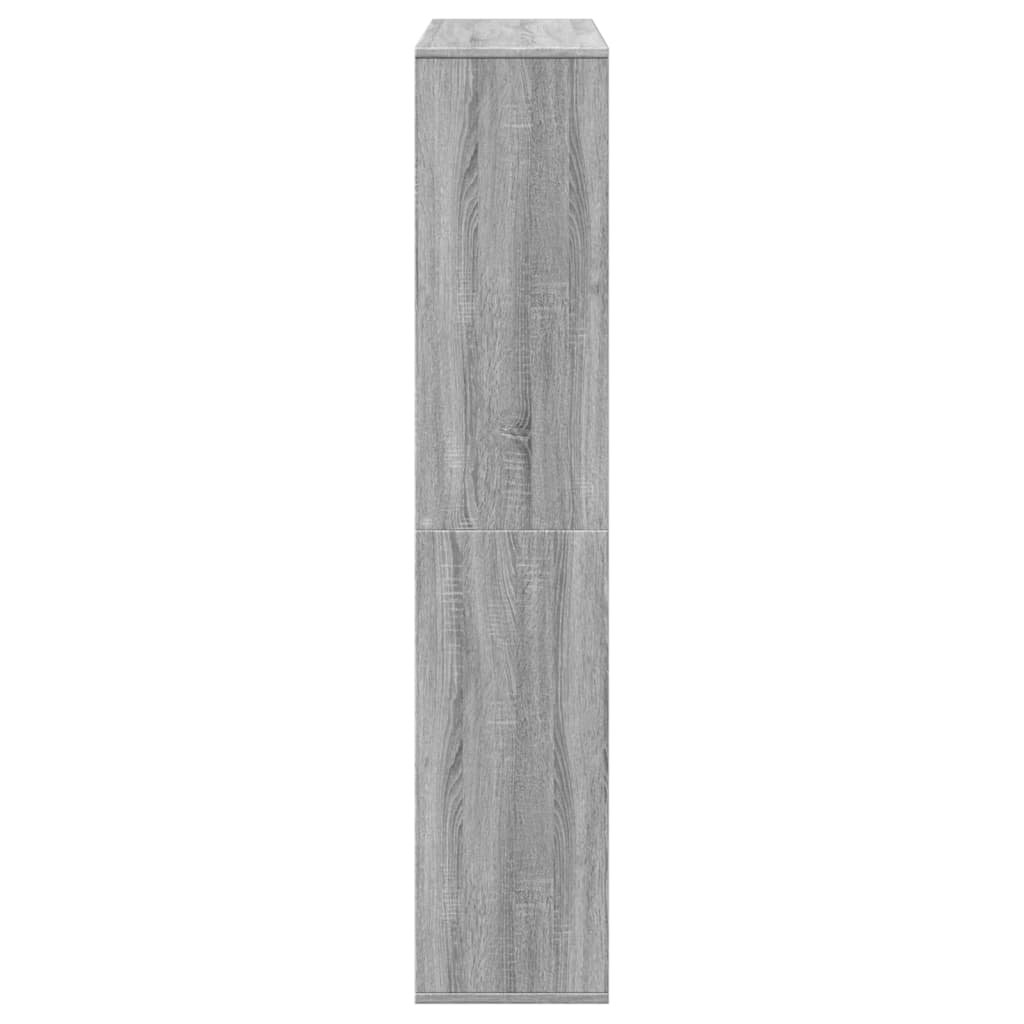 Boekenkast 102x29x143 cm bewerkt hout grijs sonoma eikenkleurig