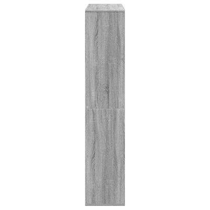Boekenkast 102x29x143 cm bewerkt hout grijs sonoma eikenkleurig