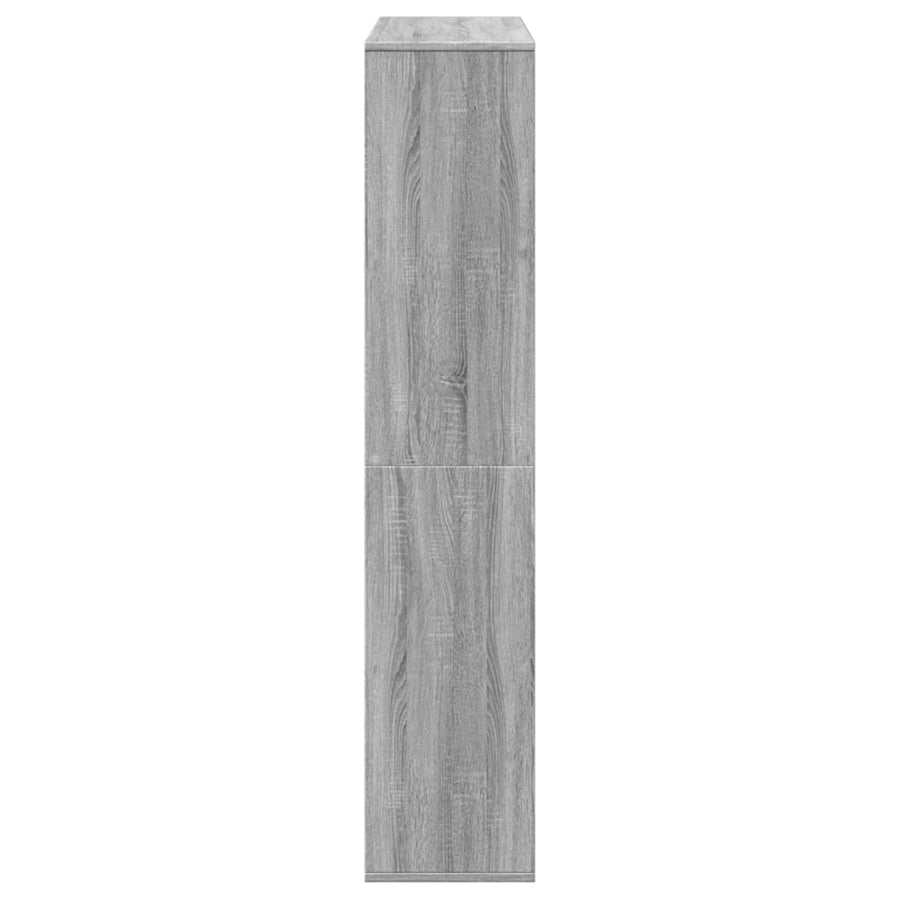Boekenkast 102x29x143 cm bewerkt hout grijs sonoma eikenkleurig
