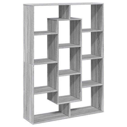 Boekenkast 102x29x143 cm bewerkt hout grijs sonoma eikenkleurig