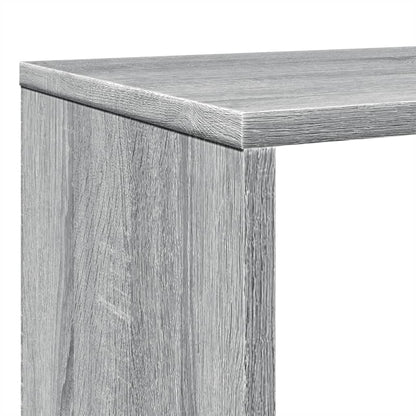 Boekenkast 102x29x143 cm bewerkt hout grijs sonoma eikenkleurig