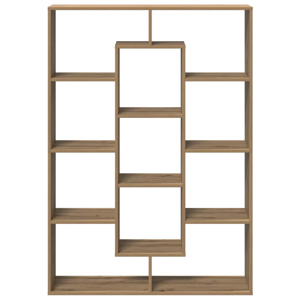Boekenkast 102X29X Bewerkt Hout Artisanaal Eikenkleur Artisian Oak 102 cm
