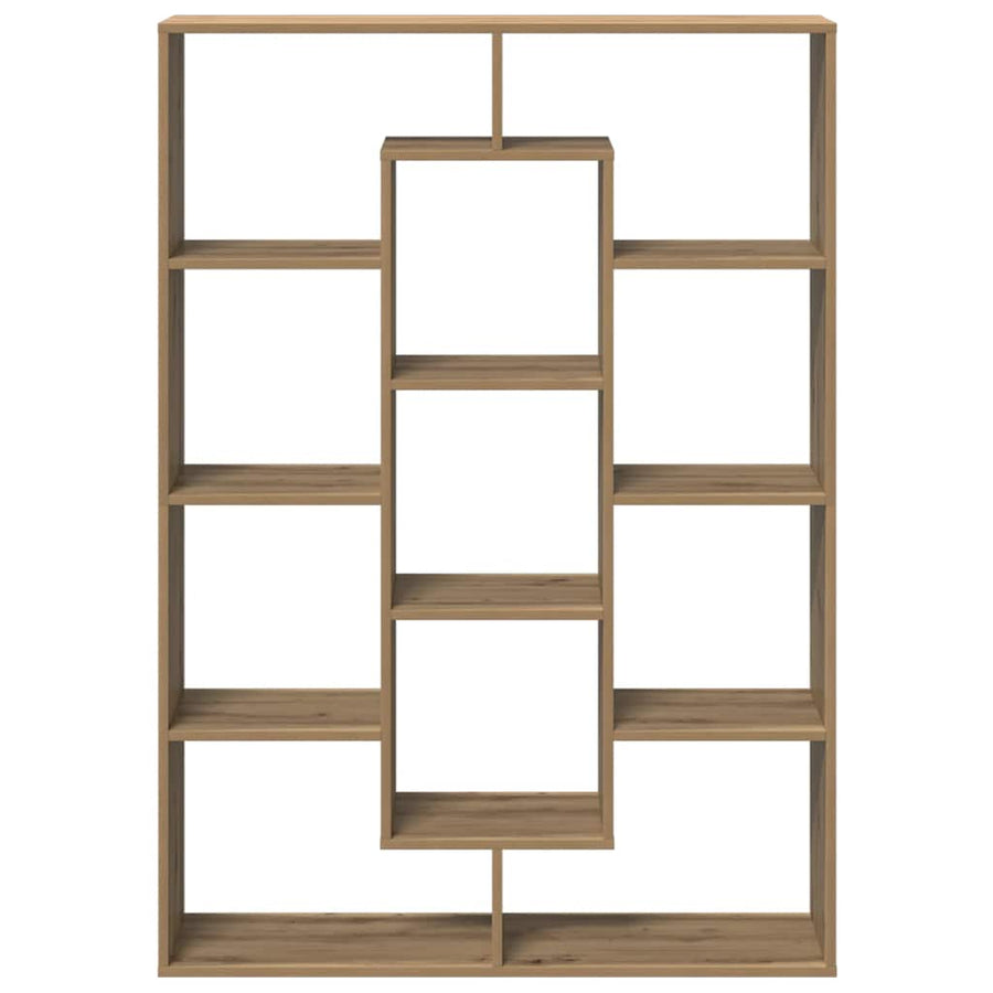 Boekenkast 102X29X Bewerkt Hout Artisanaal Eikenkleur Artisian Oak 102 cm