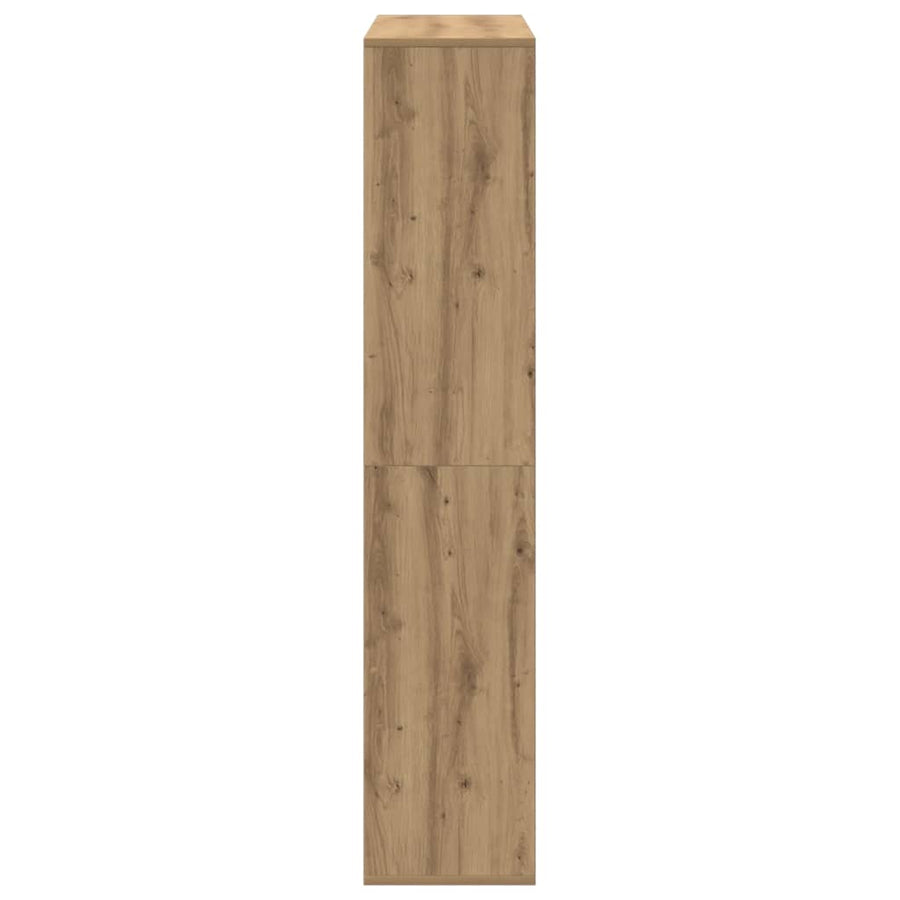Boekenkast 102X29X Bewerkt Hout Artisanaal Eikenkleur Artisian Oak 102 cm