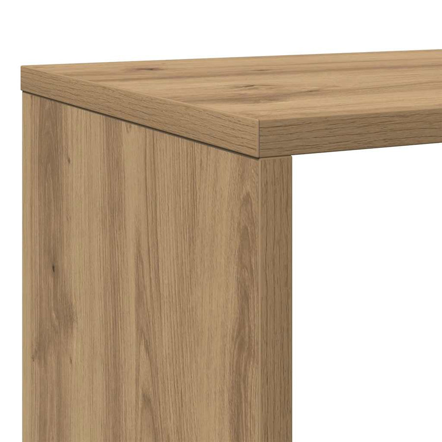 Boekenkast 102X29X Bewerkt Hout Artisanaal Eikenkleur Artisian Oak 102 cm