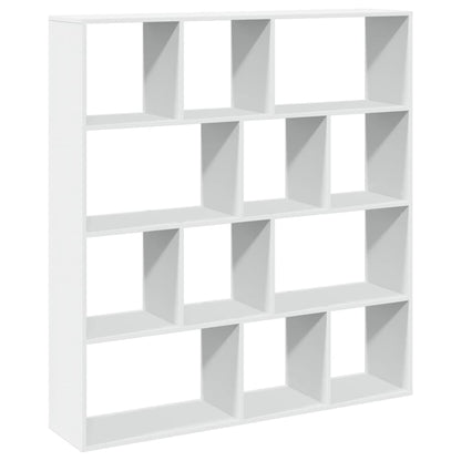 Boekenkast 132x29x141,5 cm bewerkt hout wit