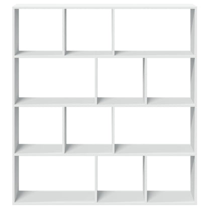 Boekenkast 132x29x141,5 cm bewerkt hout wit