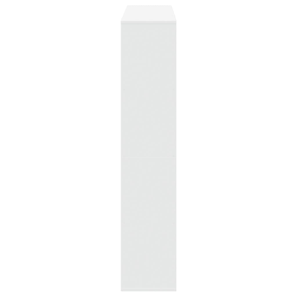 Boekenkast 132x29x141,5 cm bewerkt hout wit