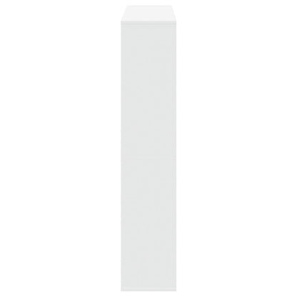 Boekenkast 132x29x141,5 cm bewerkt hout wit