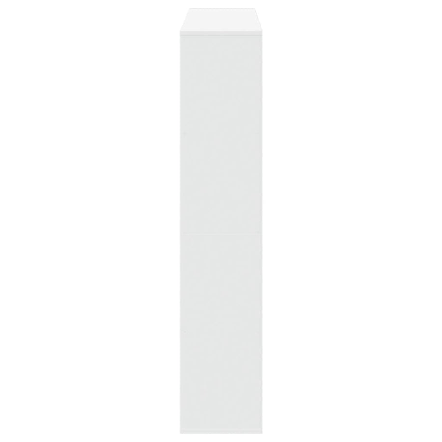 Boekenkast 132x29x141,5 cm bewerkt hout wit