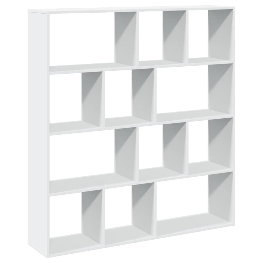 Boekenkast 132x29x141,5 cm bewerkt hout wit