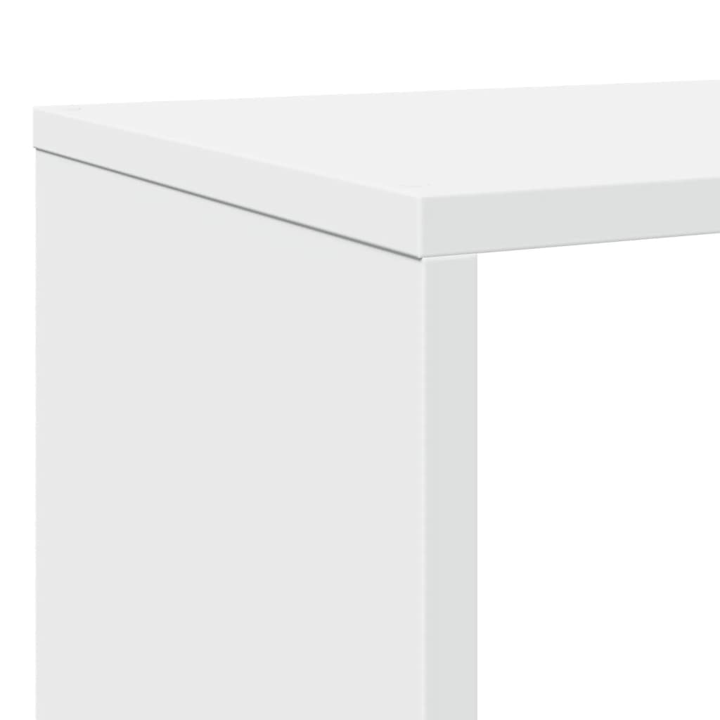 Boekenkast 132x29x141,5 cm bewerkt hout wit