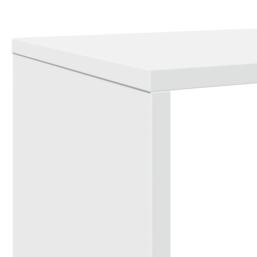 Boekenkast 132x29x141,5 cm bewerkt hout wit