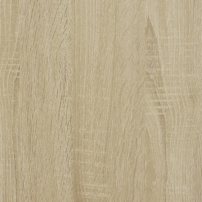 Boekenkast 132x29x141,5 cm bewerkt hout sonoma eikenkleurig