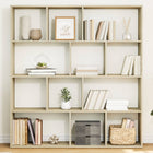Boekenkast bewerkt hout 132x29x141,5 cm sonoma eiken