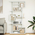 Boekenkast 92x29x188 cm bewerkt hout wit