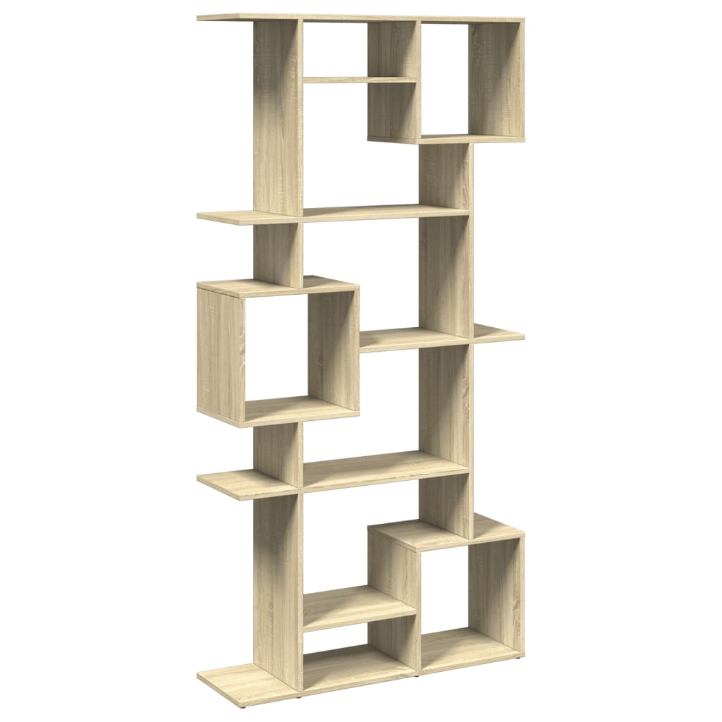 Boekenkast 92x29x188 cm bewerkt hout sonoma eikenkleurig