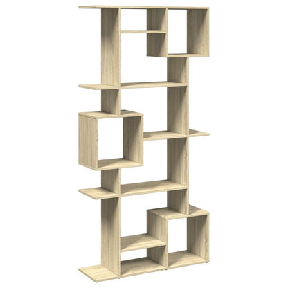 Boekenkast 92x29x188 cm bewerkt hout sonoma eikenkleurig