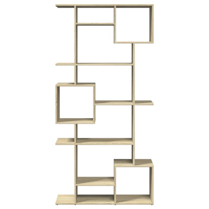 Boekenkast 92x29x188 cm bewerkt hout sonoma eikenkleurig