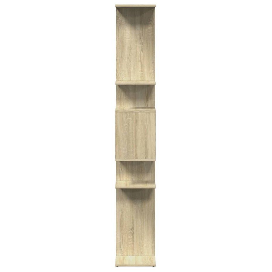 Boekenkast 92x29x188 cm bewerkt hout sonoma eikenkleurig