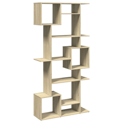 Boekenkast 92x29x188 cm bewerkt hout sonoma eikenkleurig