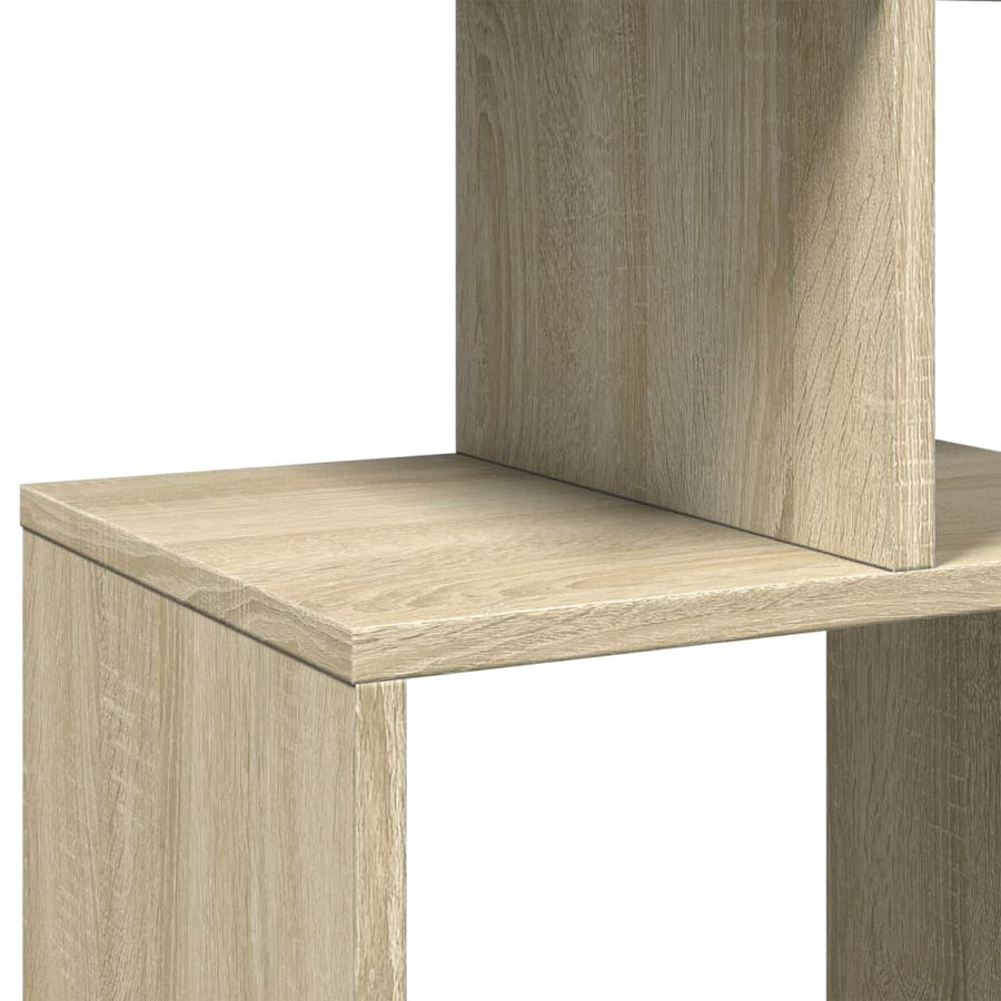 Boekenkast 92x29x188 cm bewerkt hout sonoma eikenkleurig
