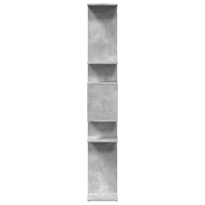 Boekenkast 92x29x188 cm bewerkt hout betongrijs