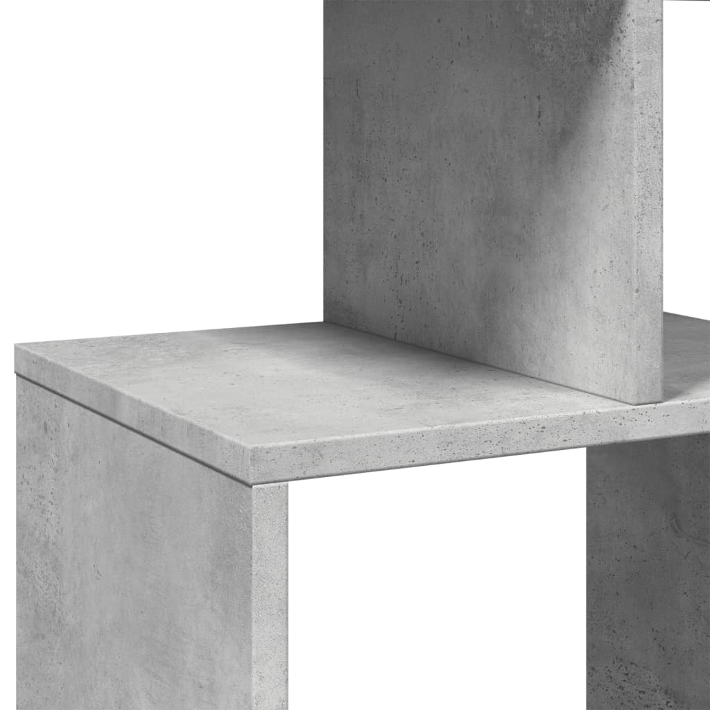 Boekenkast 92x29x188 cm bewerkt hout betongrijs