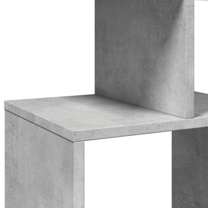 Boekenkast 92x29x188 cm bewerkt hout betongrijs