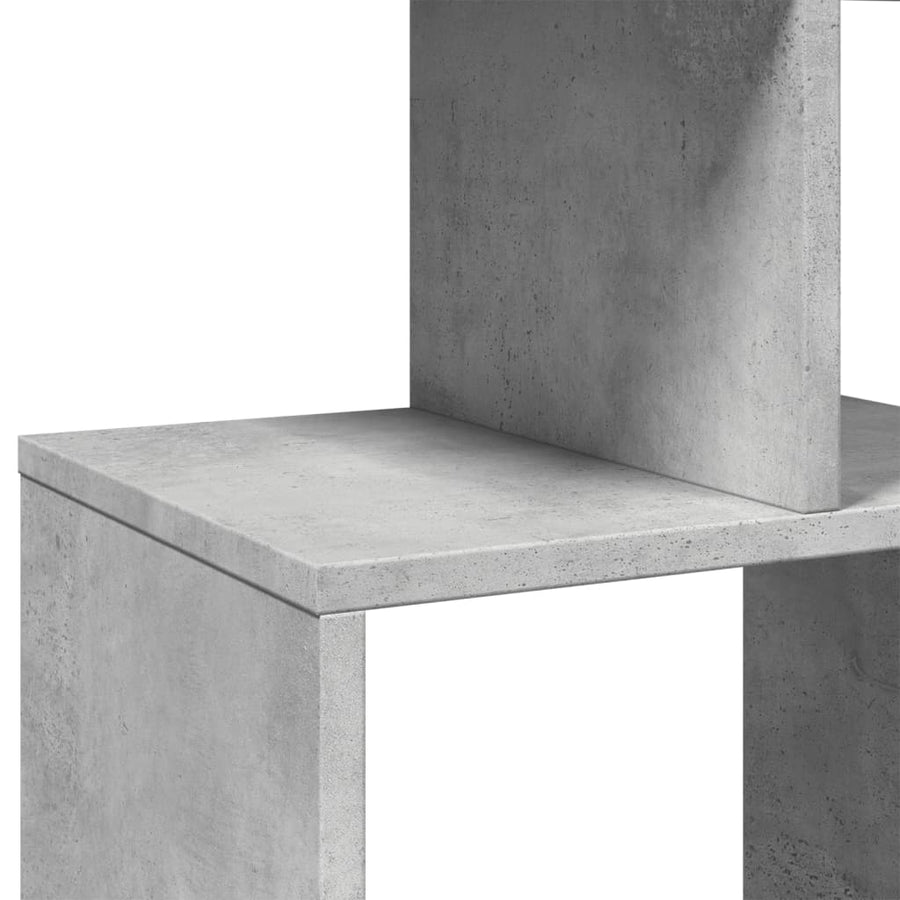 Boekenkast 92x29x188 cm bewerkt hout betongrijs