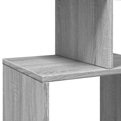Boekenkast 92x29x188 cm bewerkt hout grijs sonoma eikenkleurig