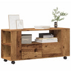Tv-meubel 102x34,5x43 cm bewerkt hout
