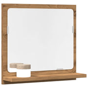 Badkamerspiegelkast 40x11x37 cm bewerkt hout eiken