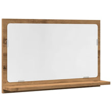 Badkamerspiegelkast 60x11x37 cm bewerkt hout artisanaal eiken
