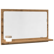 Badkamerspiegelkast 60x11x37 cm bewerkt hout eiken