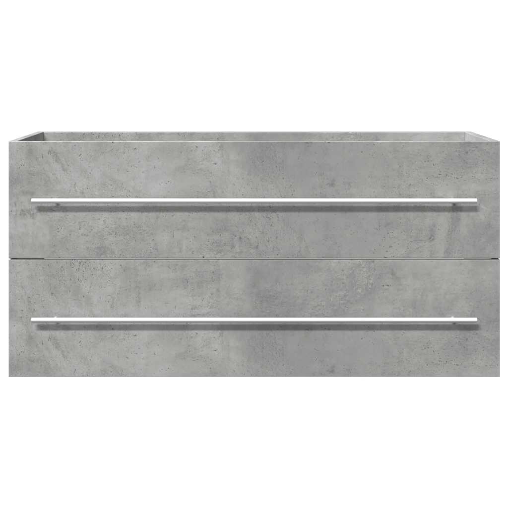 Wastafelkast 100x38,5x48 cm spaanplaat betongrijs