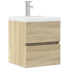Basin cabinet 41x38.5x45 cm chipboard Sonoma oak colour