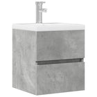 Washbasin Cabinet 41x38.5x45 cm Chipboard Concrete Grey