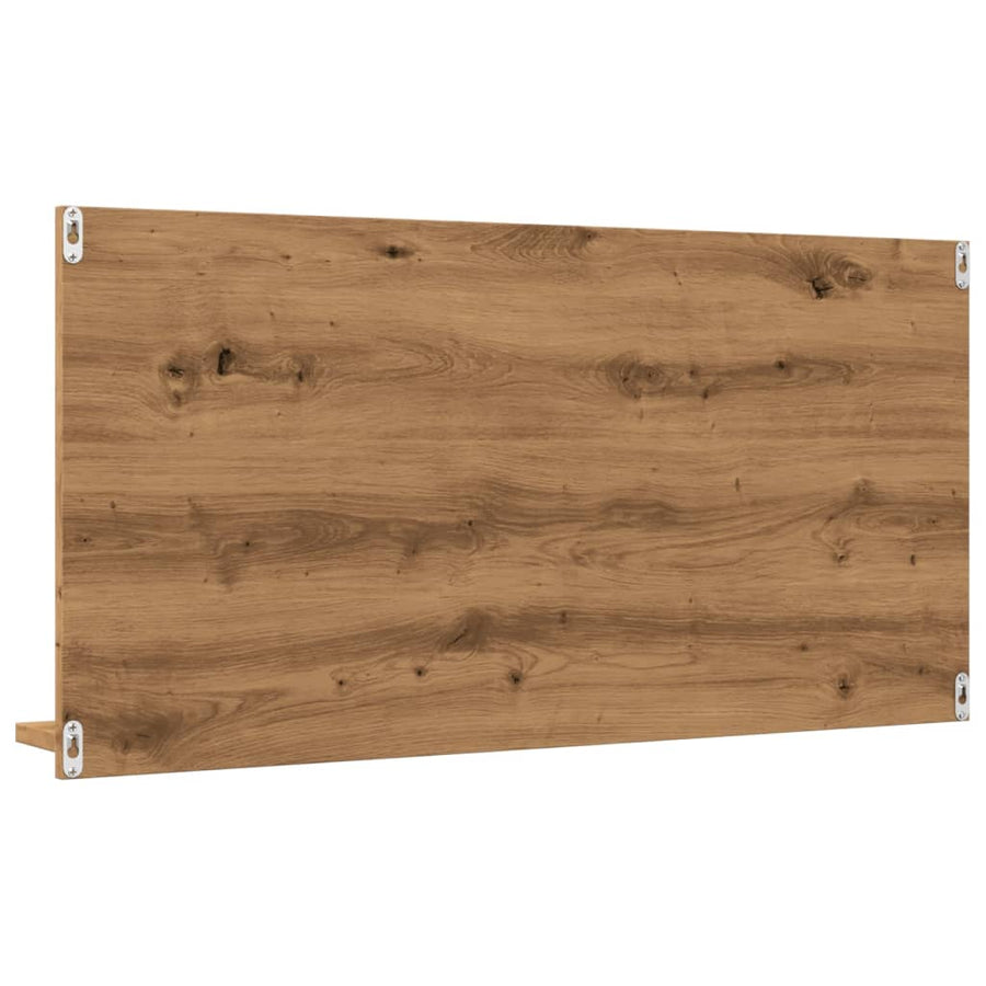Badkamerspiegelkast 90x11x45 cm bewerkt hout artisanaal eiken