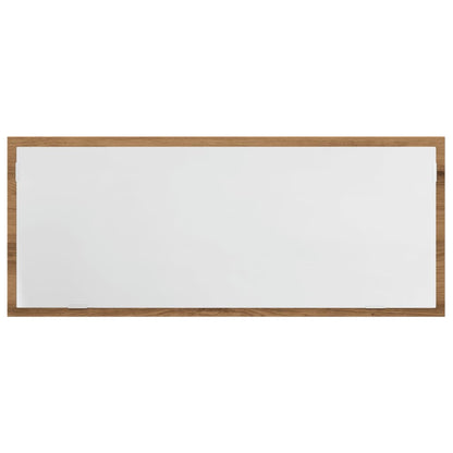 Badkamerspiegel LED 100x8,5x37 cm bewerkt hout artisanaal eiken