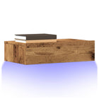 TV Cabinets with LED Lights 2 pcs 60x35x15.5 cm Reclaimed Wood