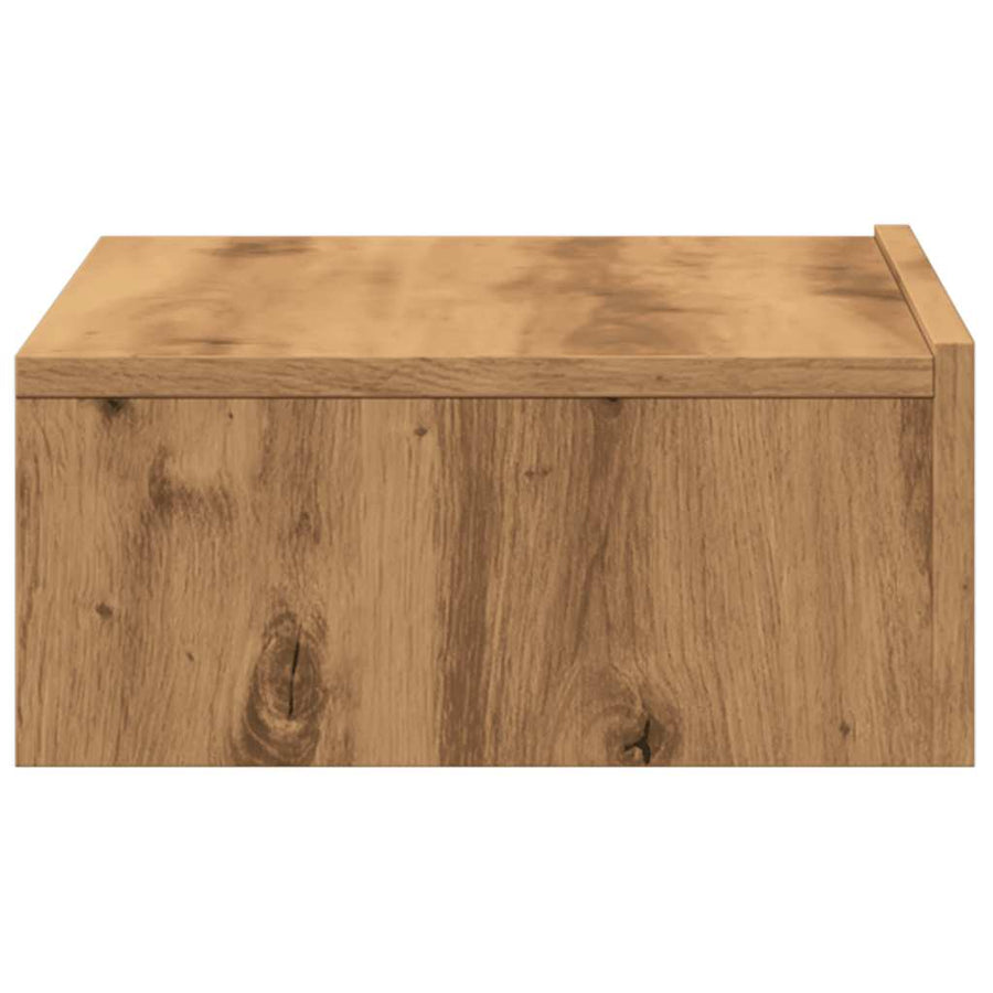 Tv-meubels 2 st met LED's 60x35x15,5 cm artisanaal eikenkleur