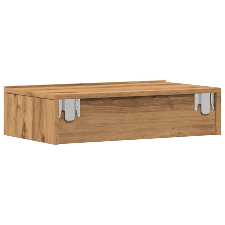Tv-meubels 2 st met LED's 60x35x15,5 cm artisanaal eikenkleur