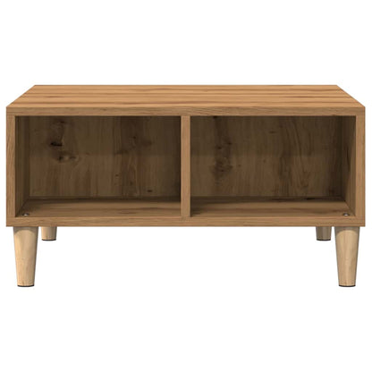 Salontafel 60x60x30 cm bewerkt hout artisanaal eiken