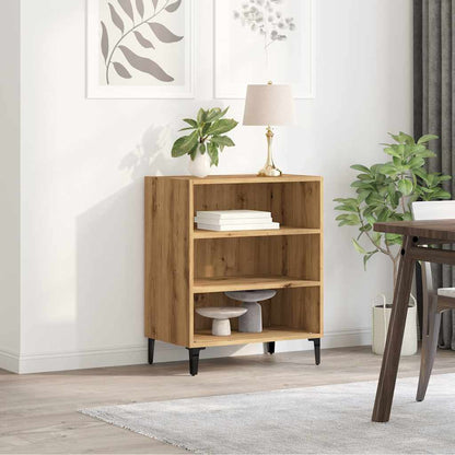 Dressoir 57x35x75 cm bewerkt hout artisanaal eikenkleurig