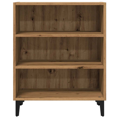 Dressoir 57x35x75 cm bewerkt hout artisanaal eikenkleurig
