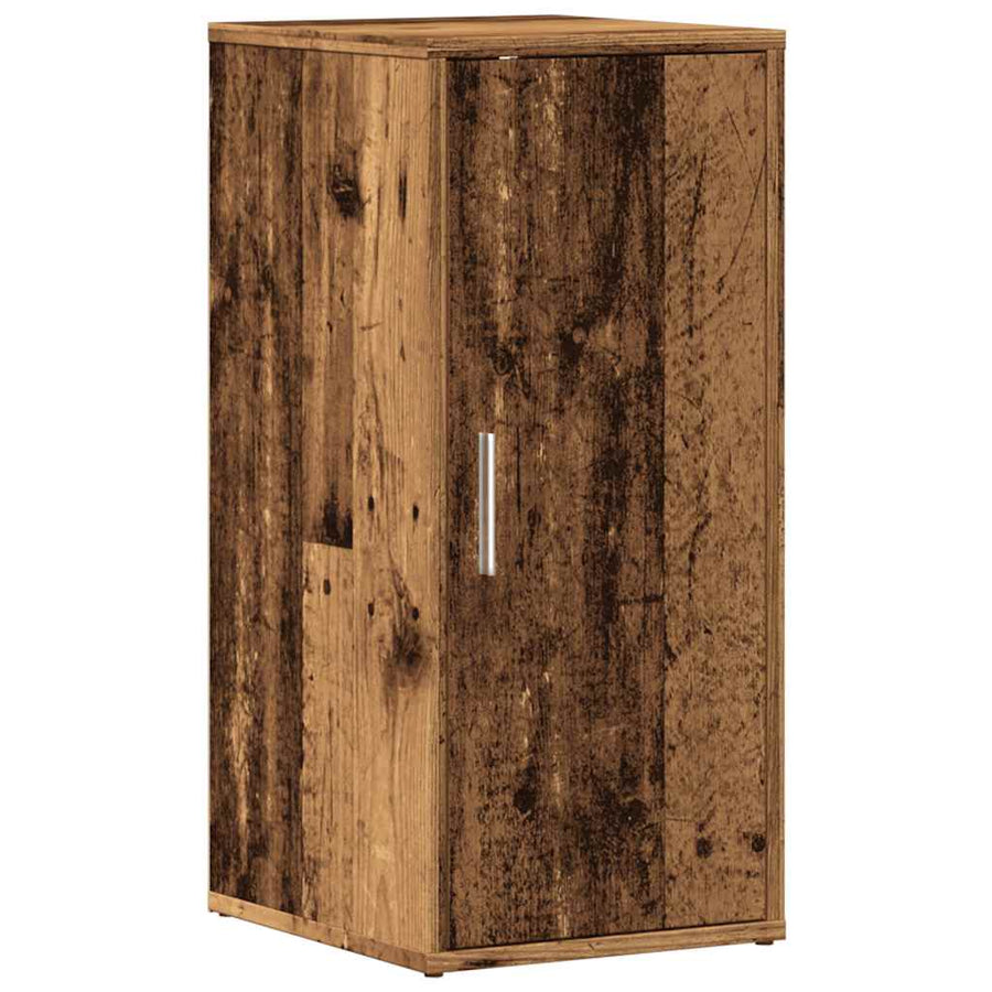Schoenenkast 32x35x70 cm bewerkt hout oud houtkleurig